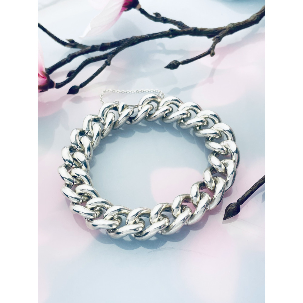 Silber 925 Panzerkette Armband