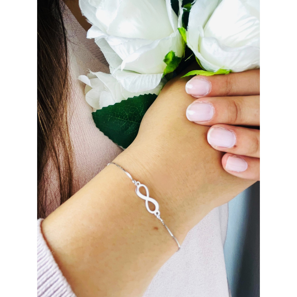 Infinity Armband 925 Silber Damen Kinder