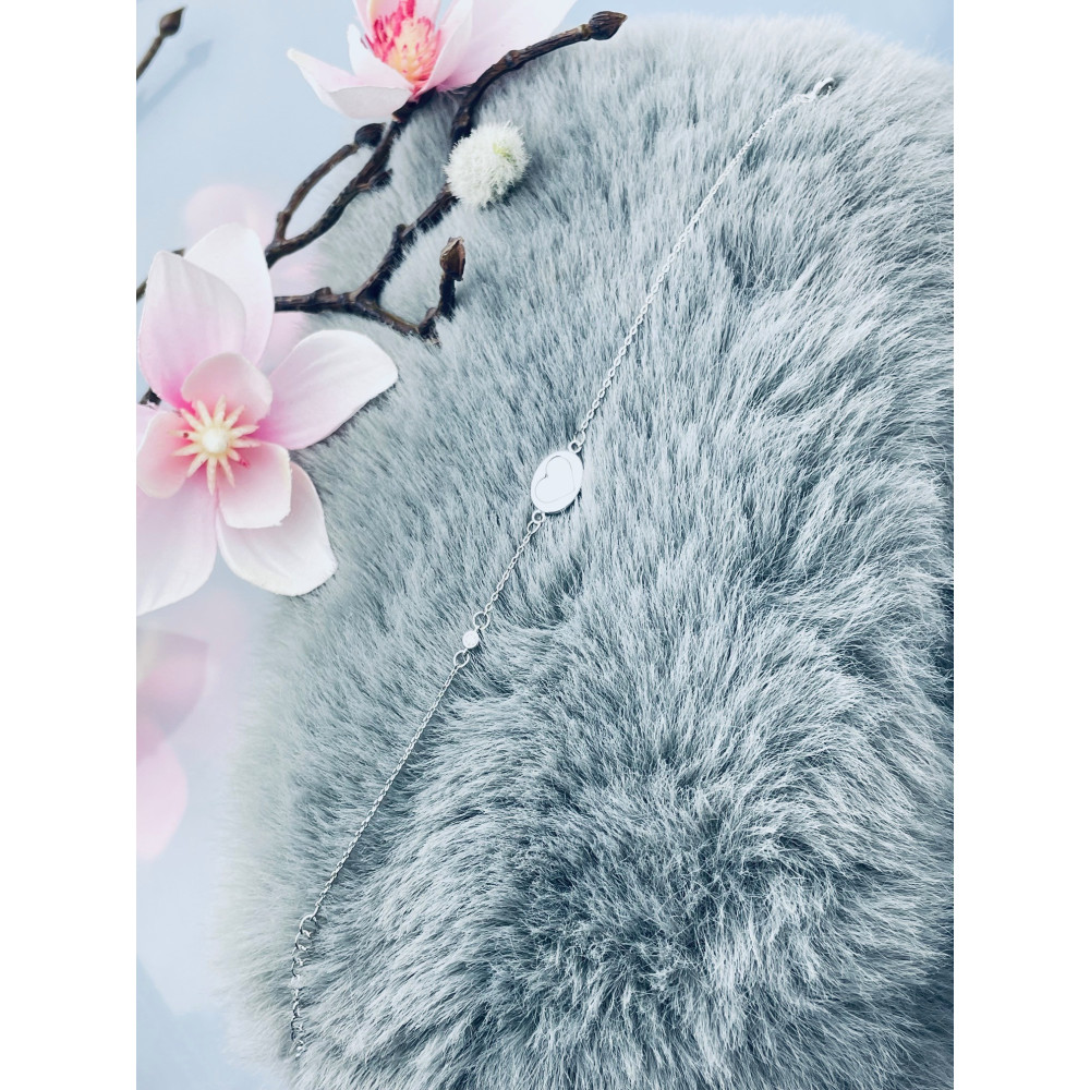 Herz Armband 925 Silber mit Zirkonia Damen Kinder