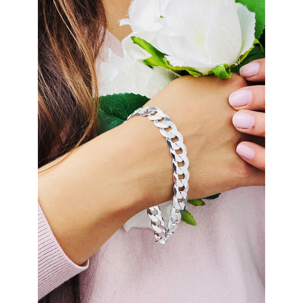 Złota bransoletka celebrytka serce nieskończoność