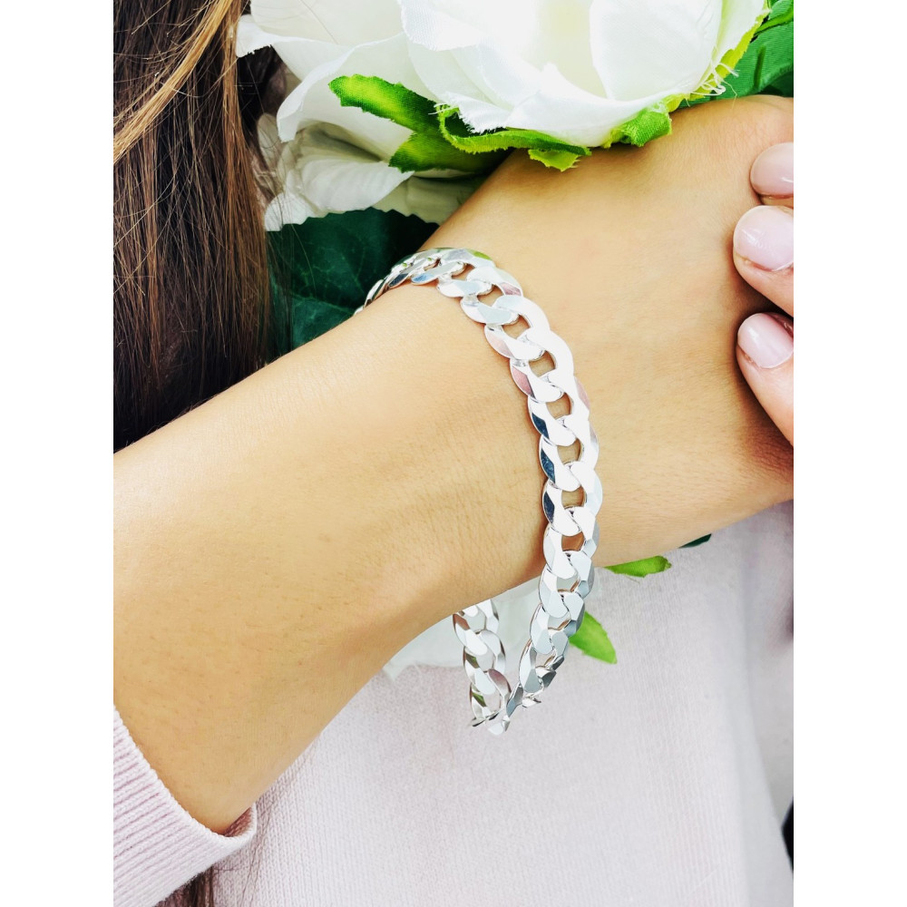 Złota bransoletka celebrytka serce nieskończoność