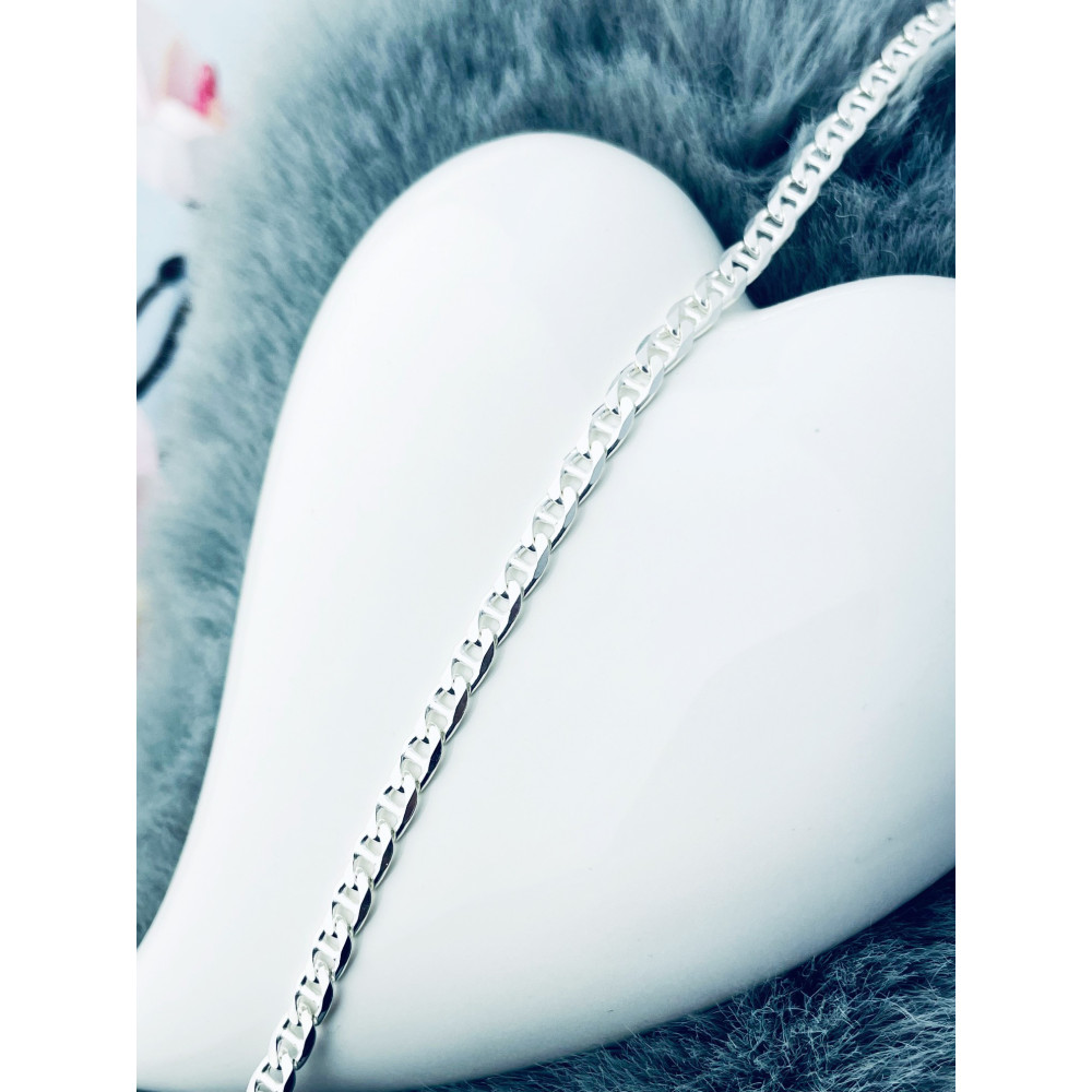 Silber 925 Panzerkette Armband