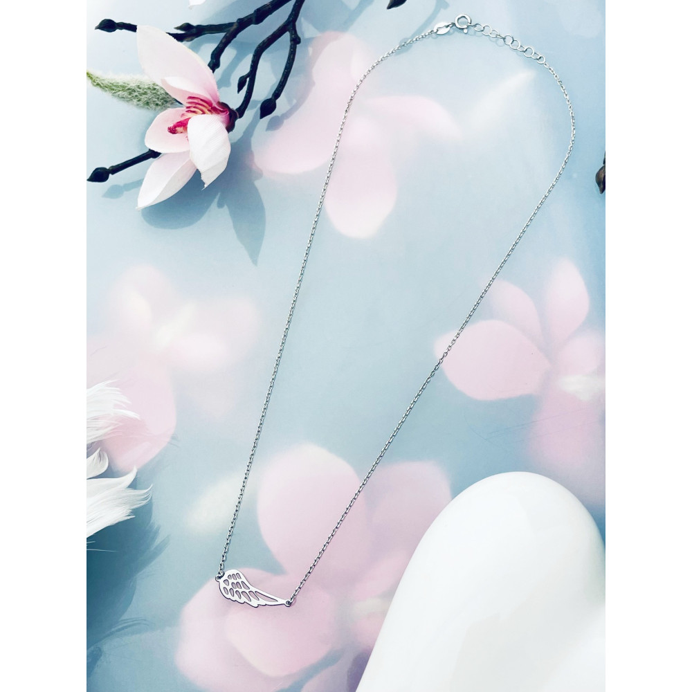 Flügel 925 Silber Halskette Halsband Damen Kinder