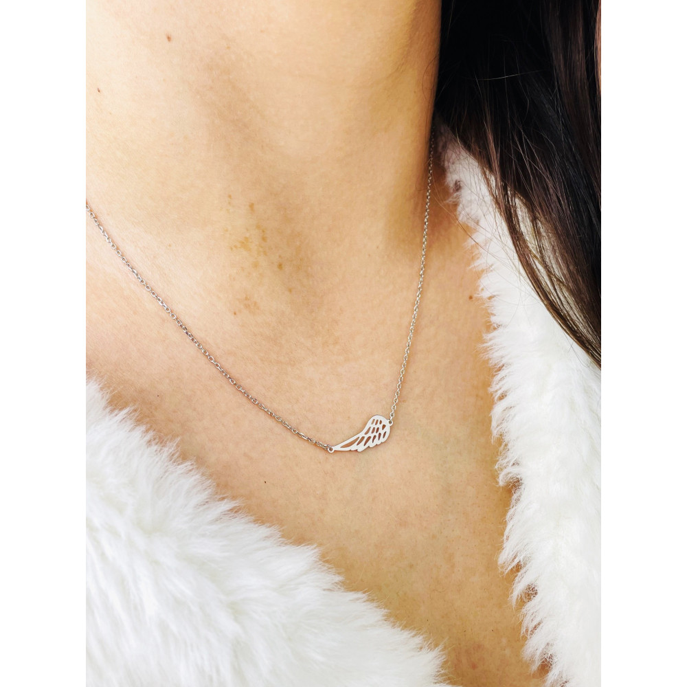 Flügel 925 Silber Halskette Halsband Damen Kinder