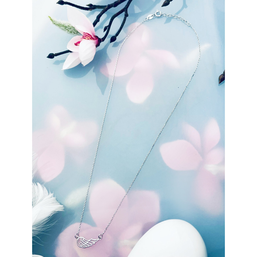 Flügel 925 Silber Halskette Halsband Damen Kinder