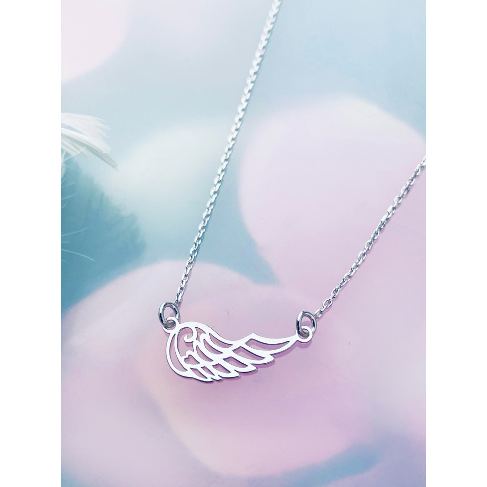 Flügel 925 Silber Halskette Halsband Damen Kinder