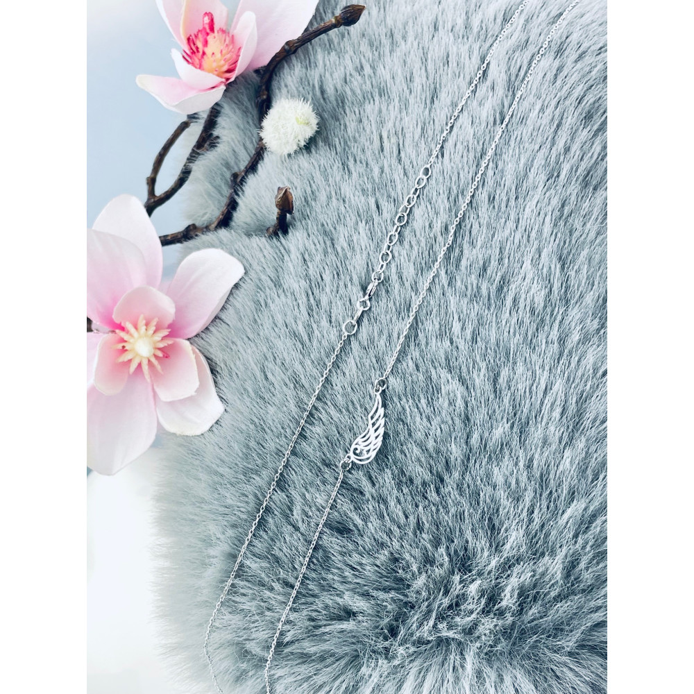 Flügel 925 Silber Halskette Halsband Damen Kinder