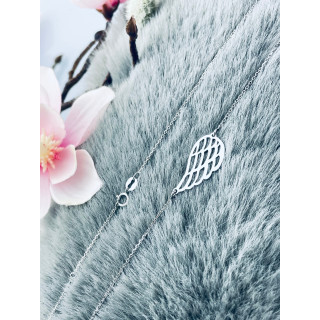 Flügel 925 Silber Halskette Halsband Damen Kinder