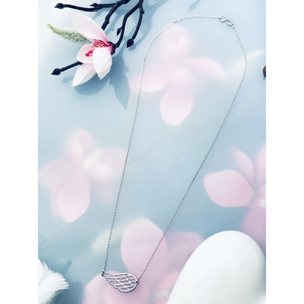 Flügel 925 Silber Halskette Halsband Damen Kinder