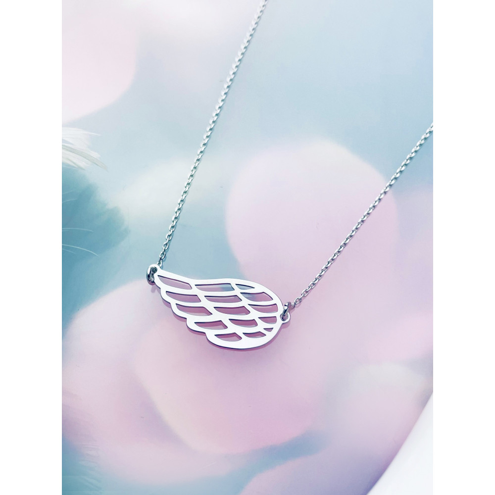 Flügel 925 Silber Halskette Halsband Damen Kinder