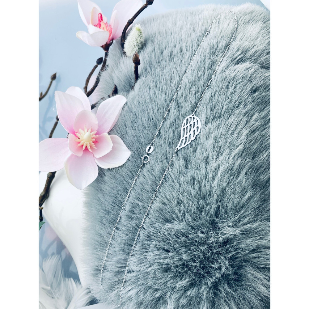 Flügel 925 Silber Halskette Halsband Damen Kinder