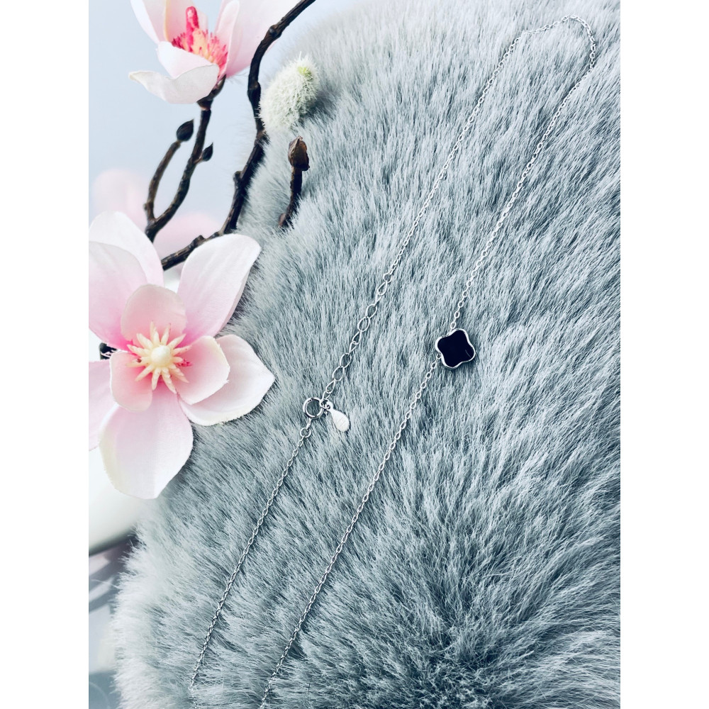 Kleeblatt 925 Silber Halskette Halsband Damen Kinder