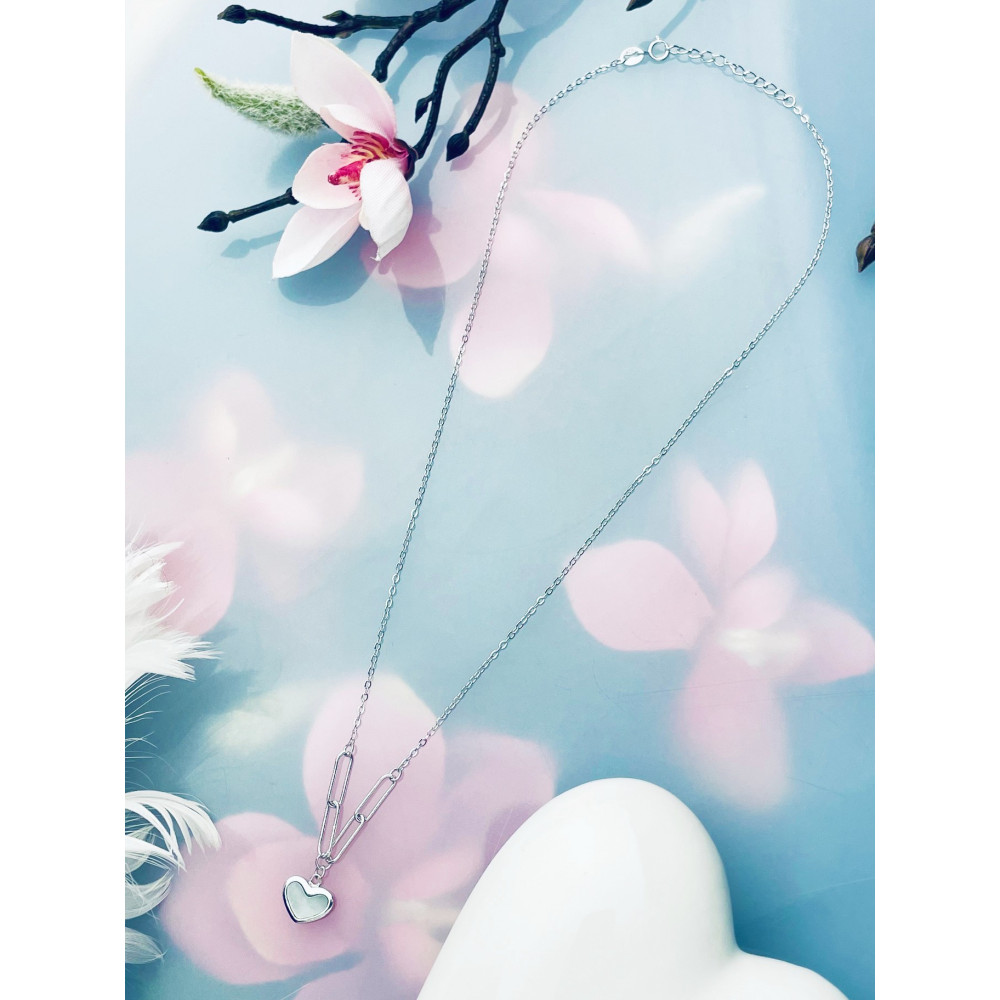 Herz 925 Silber Halskette Halsband Damen Kinder