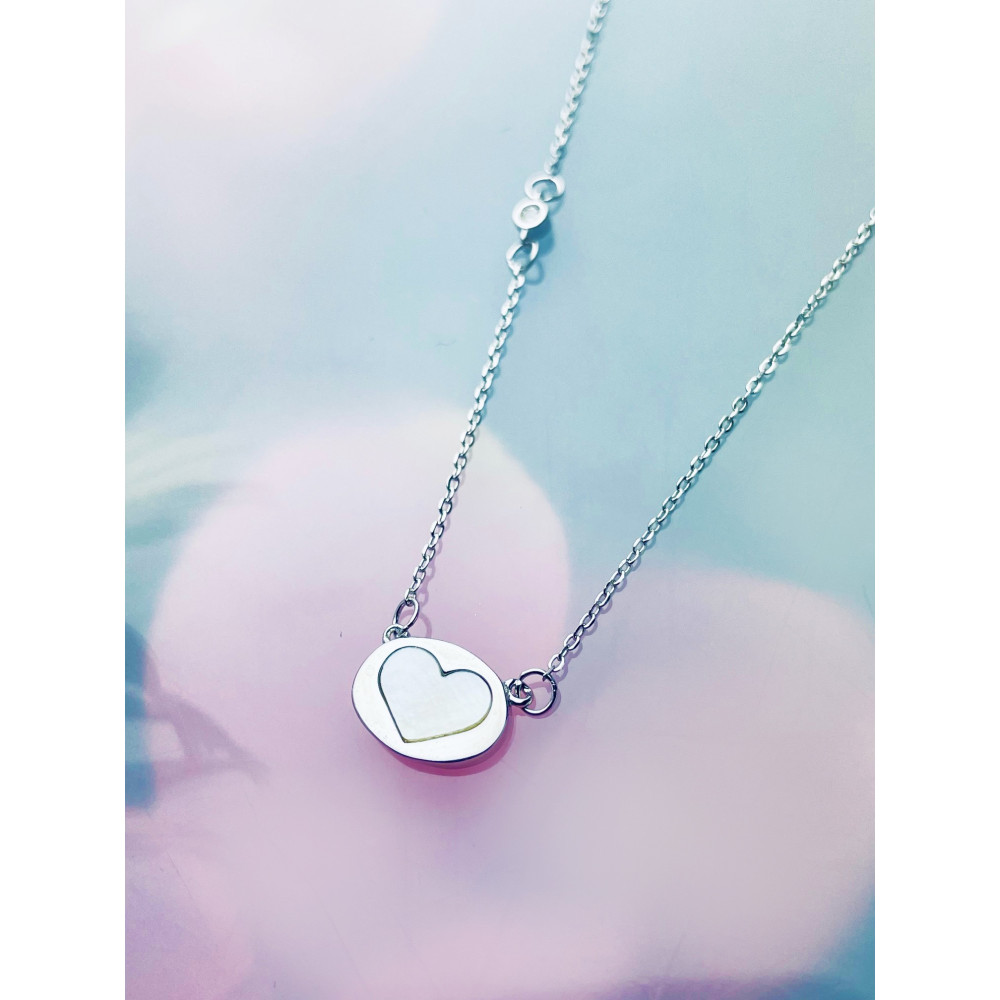 Herz 925 Silber Halskette mit Zirkonia Halsband Damen Kinder