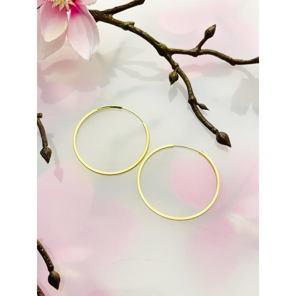 copy of Złote kolczyki przecinki z cyrkoniami